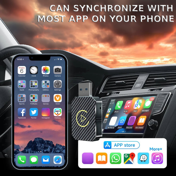 Wireless Carplay/Android Auto Adapter 2 in 1 Mini